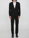 Tonello Black Wool Two-piece Suit In Black