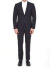 Tonello Black Wool Two-piece Suit In Black