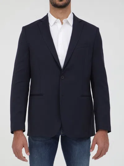 TONELLO TONELLO BLUE WOOL JACKET