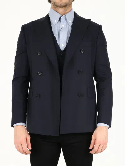 TONELLO TONELLO BLUE WOOL JACKET