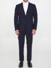 Tonello Wool Single-breasted Suit In Blue