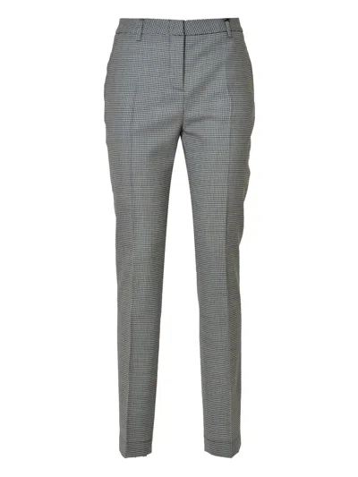 TONELLO CHECKED WOOL TROUSERS
