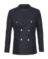 Tonello Grey Wool Jacket In Black