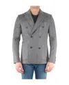 Tonello Grey Wool Jacket In Gray