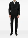 Tonello Double-breasted Wool Suit Set In Black