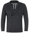 Tonello Double-breasted Jacket In Grey