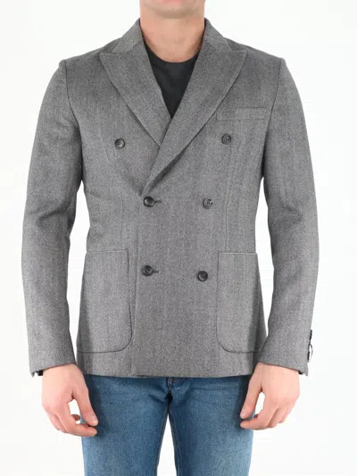TONELLO TONELLO GREY WOOL JACKET