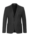 Tonello Man Blazer Black Size 38 Virgin Wool, Elastane In Black