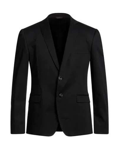 TONELLO TONELLO MAN BLAZER BLACK SIZE 40 COTTON, ELASTANE