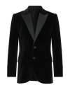 Tonello Man Blazer Black Size 38 Cotton, Viscose, Elastane, Polyester In Black