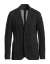 Tonello Man Blazer Black Size 40 Virgin Wool, Metal