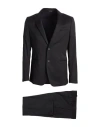 Tonello Man Suit Black Size 42 Virgin Wool In Black