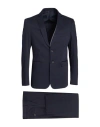 Tonello Man Suit Navy Blue Size 46 Cotton, Elastane