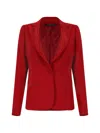 Tonello Peak-lapel Blazer In Red