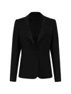 Tonello Peak-lapel Single-button Blazer In Black