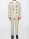Tonello Sand-colored Wool Two-piece Suit In Beige