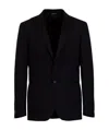 Tonello Blue Wool Jacket In Black