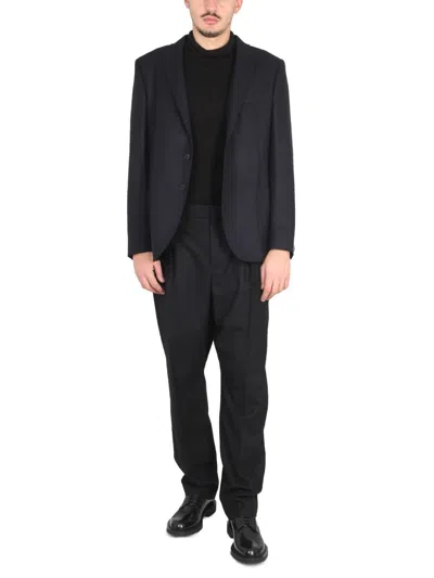 Tonello Velvet With Peaked Lapels Blazer In Black