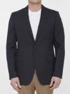 Tonello Single-breasted Wool Jacket In Black