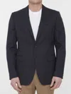 Tonello Single-breasted Wool Jacket In Blue