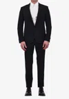 Tonello Single-breasted Wool Suit In Black