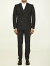 Tonello Single-breasted Wool Suit In Black