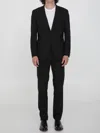 Tonello Black Wool Two-piece Suit In Multi
