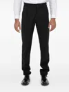 Tonello Black Wool Trousers In Black