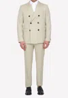 Tonello Sand-colored Wool Two-piece Suit In Beige