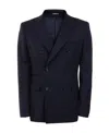 Tonello Wool Double-breasted Suit Jacket In Black