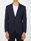 Tonello Blue Wool Jacket In Blue