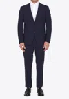 Tonello Wool Single-breasted Suit In Blue