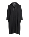 Tonet Woman Mini Dress Black Size 16 Cotton In Black