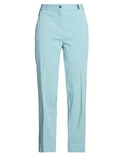 Tonet Woman Pants Light Blue Size 14 Cotton, Elastane