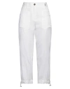 Tonet Woman Pants White Size 10 Cotton, Viscose In White