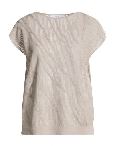 Tonet Woman Sweater Taupe Size 8 Cotton, Viscose, Polyester In Multi