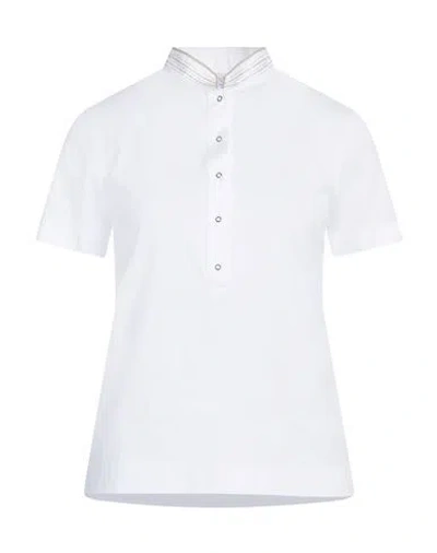 Tonet Woman T-shirt White Size 16 Cotton
