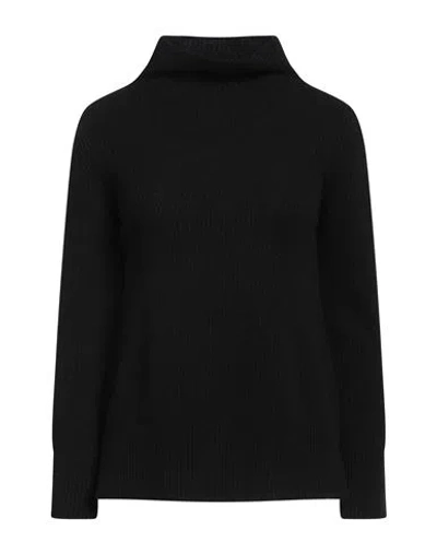 Tonet Woman Turtleneck Black Size 8 Cashmere