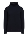 Tonet Woman Turtleneck Midnight Blue Size 4 Cashmere