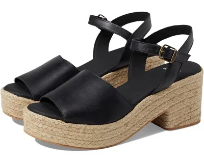 Toni Pons Adriana Sandals Women's Us 9 Black Leather Platform Espadrille Khd128