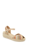 Toni Pons Bella Espadrille Wedge In Beige