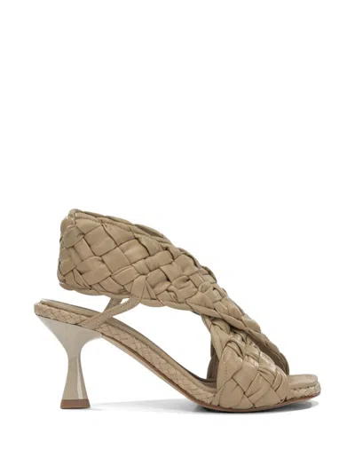 Toni Pons Braided Leather Sandals In Brown