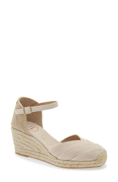 Toni Pons Clara Ankle Strap Espadrille Wedge In Neutral