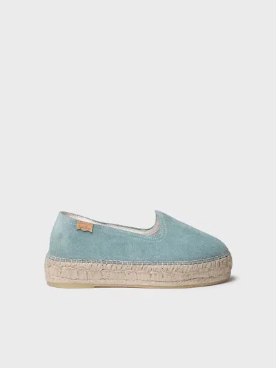 Toni Pons Closed Espadrille For Women In Suede With Jute Sole In Blue