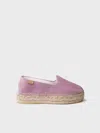 Toni Pons Closed Espadrille For Women In Suede With Jute Sole In Purple