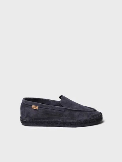 Toni Pons Closed Men's Espadrille In Suede With Jute Sole - Max In Night