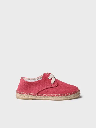Toni Pons Closed Vegan Espadrille For Women With Laces - Abril In Red