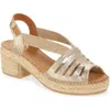 Toni Pons Dima Espadrille Sandal In Platinum