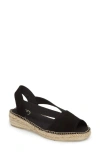 Toni Pons Ella Espadrille Sandal In Black Suede