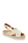 Toni Pons Elvira Espadrille Slingback Sandal In Ecru Fabric